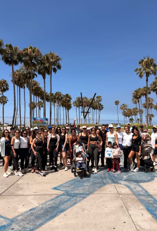 Venice Beach fitness walk group